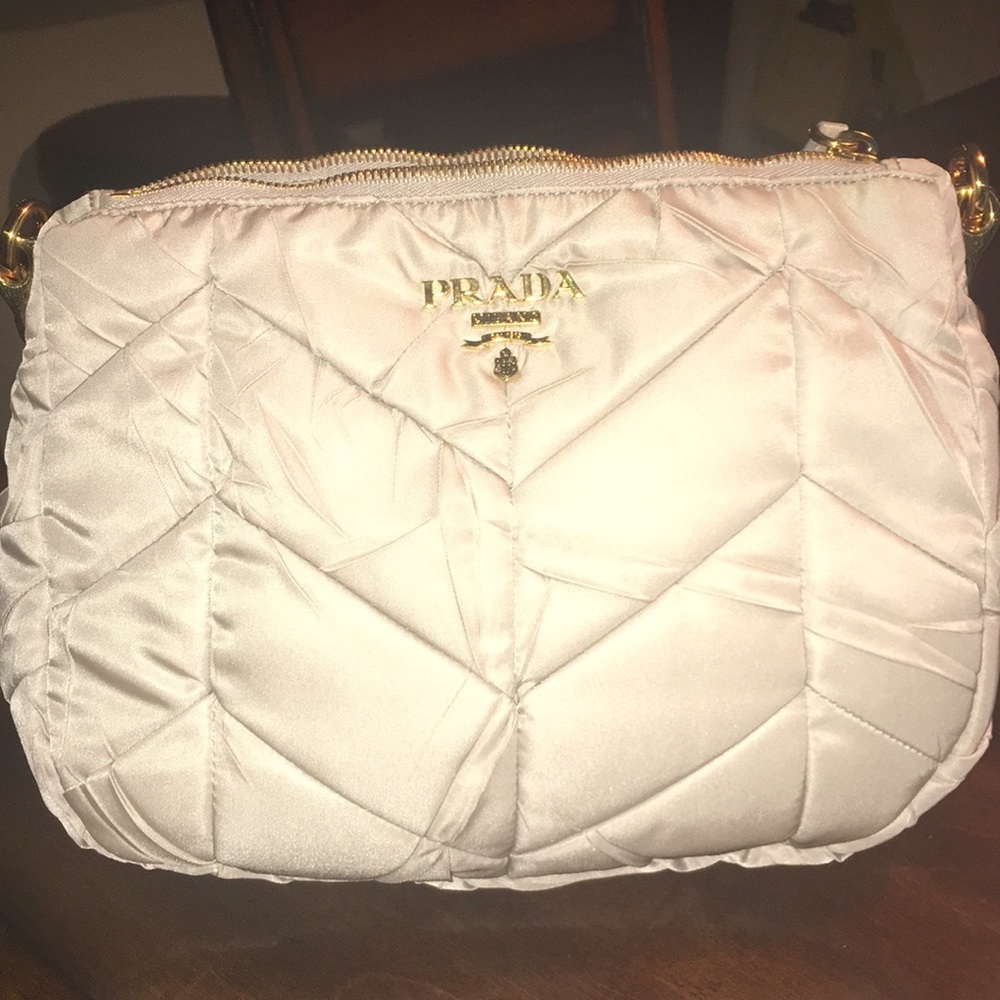 Prada chevron quilted dome purse.
